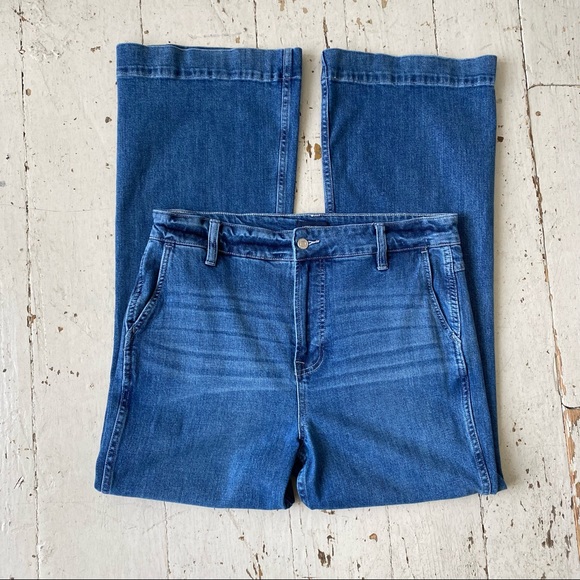 J Crew Jeans High Rise Wide Leg Trouser Pants K5200 - Picture 6 of 14